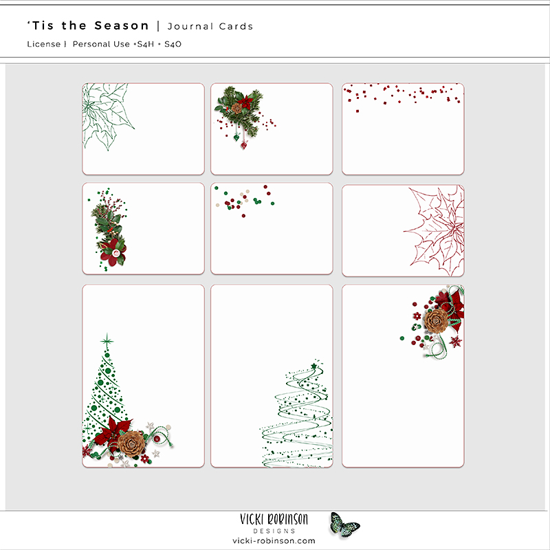 Tis the Season Journal Cards