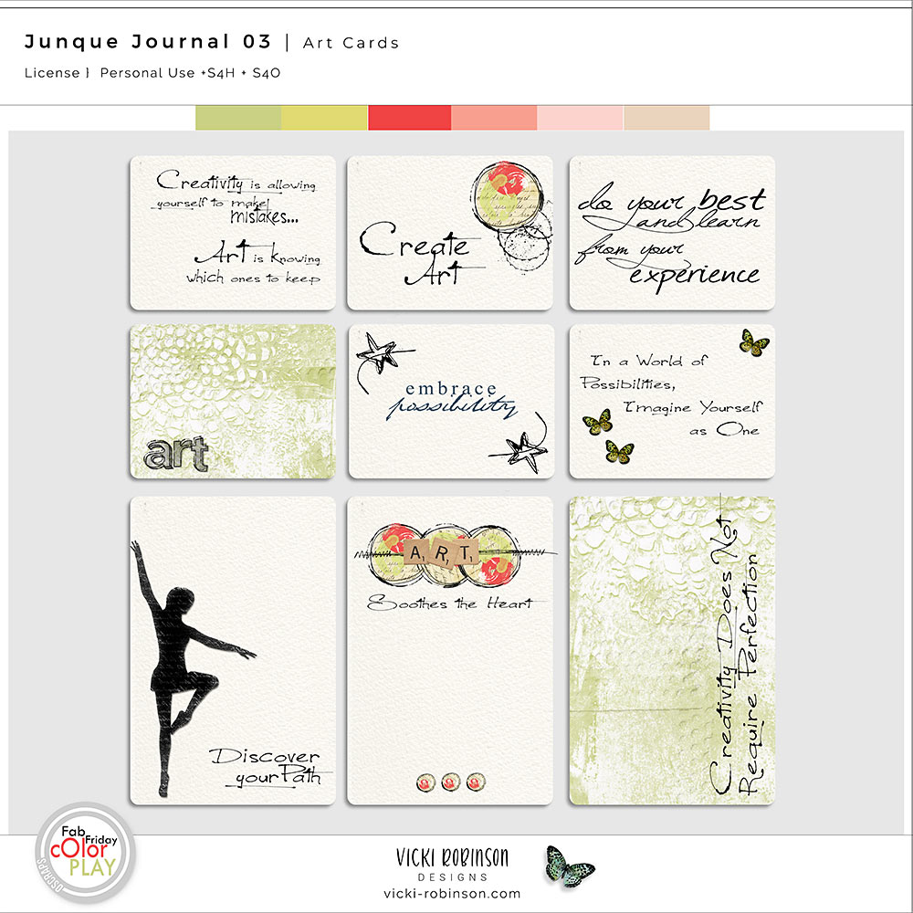 Junque Journal 03 Art Cards
