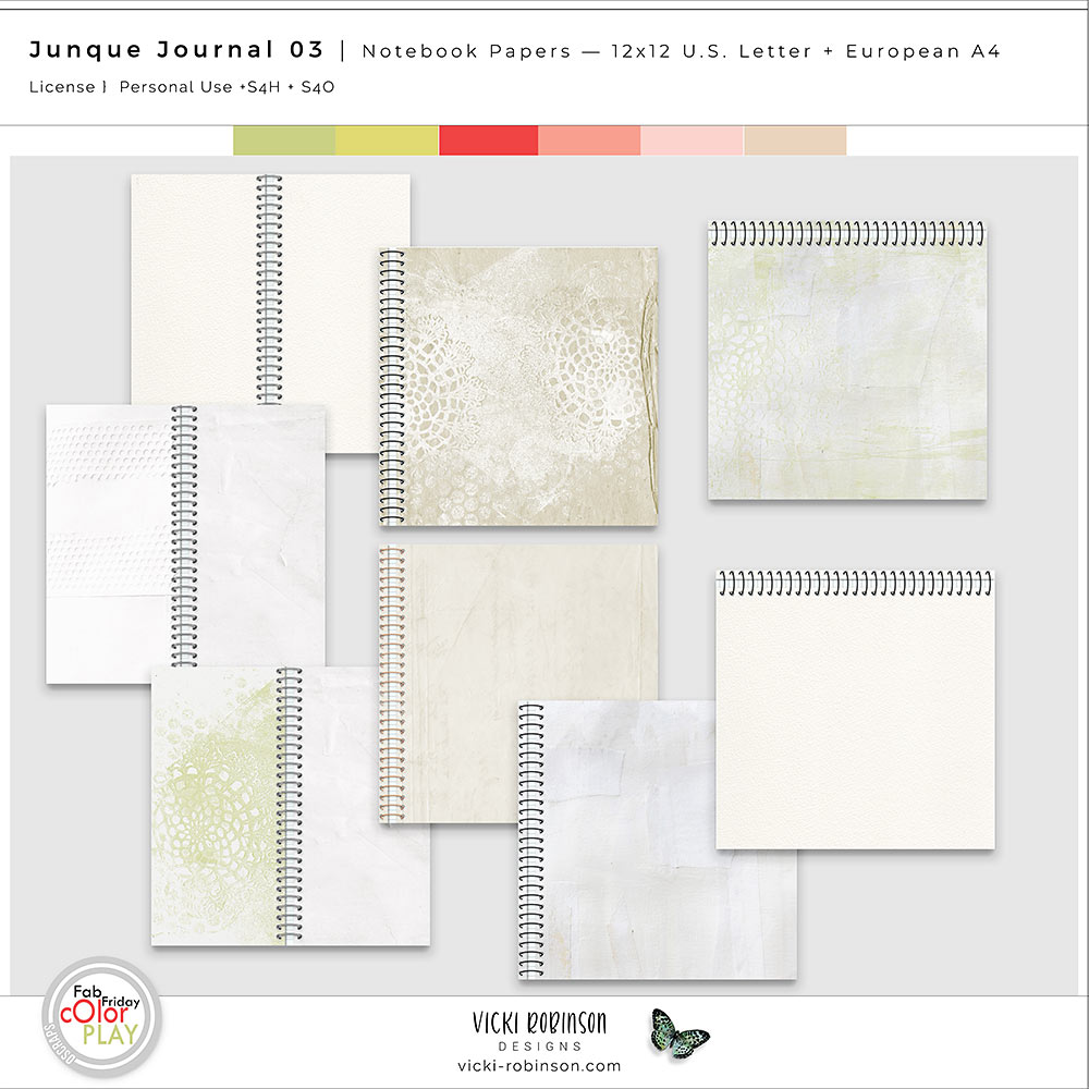 Junque Journal 03 Notebook Papers