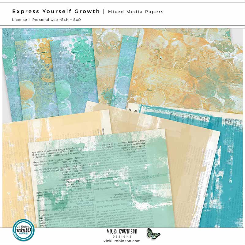 Express Yourself Growth Mixed Media Papers
