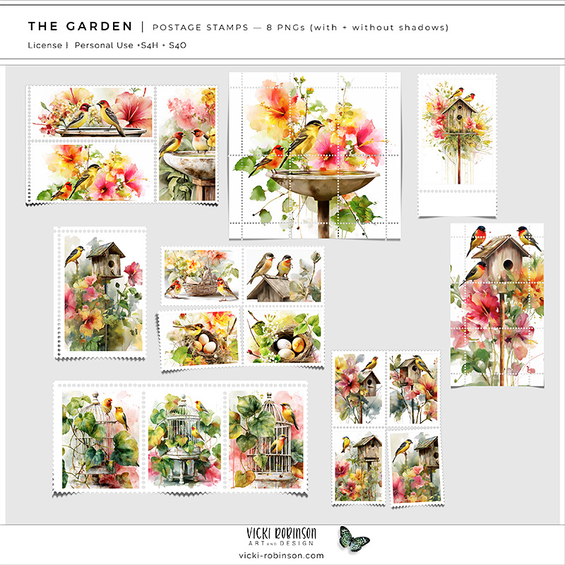 The Garden Postage Stamps 01