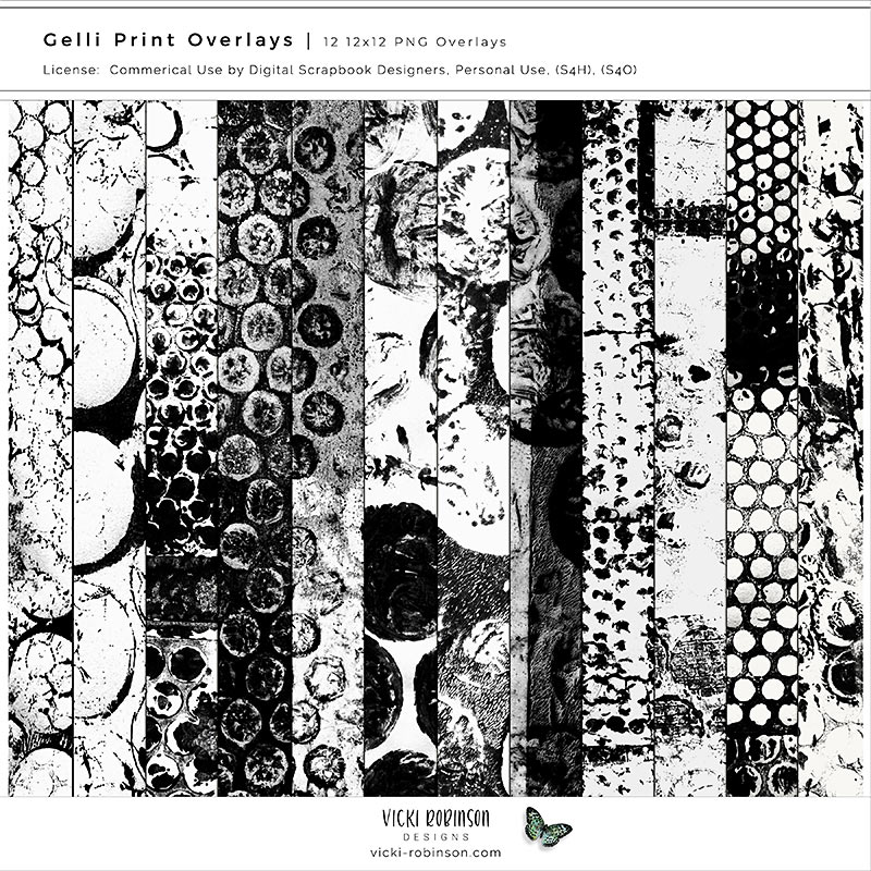 Gelli PrintTransparent Overlays