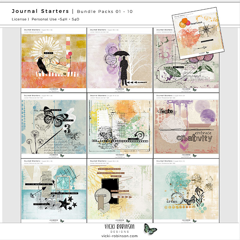 Journal Starters Bundle Grab Bag Packs 01-10 Mega Bundle
