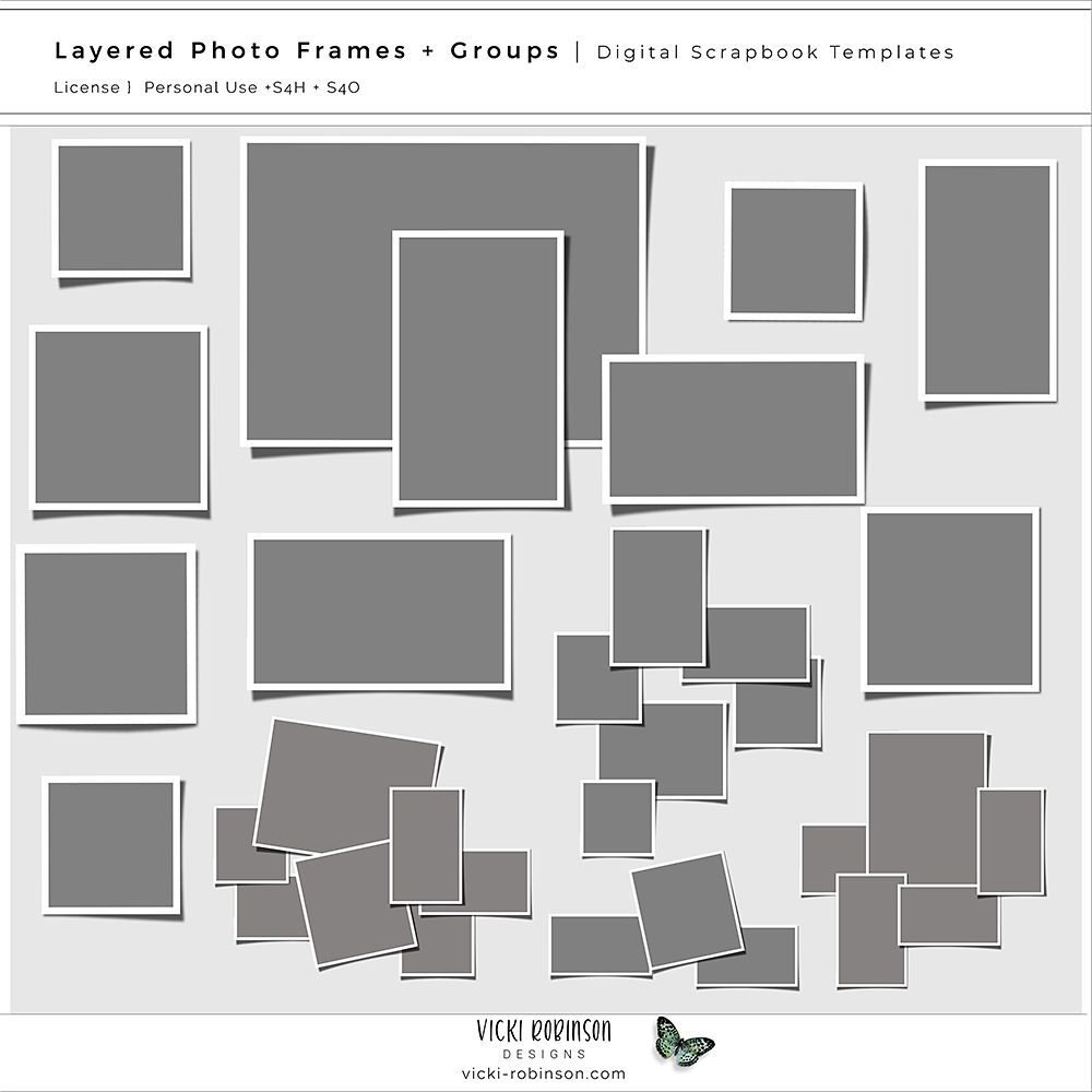 Layered Photo Frames and Groups