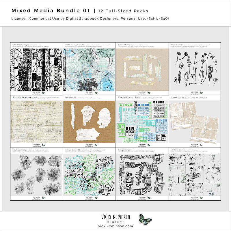 Mixed Media Mega Bundle 01