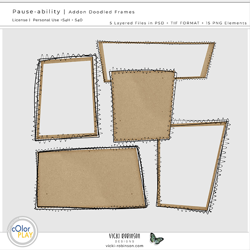 Pause-ability Addon Layered Doodled Frames