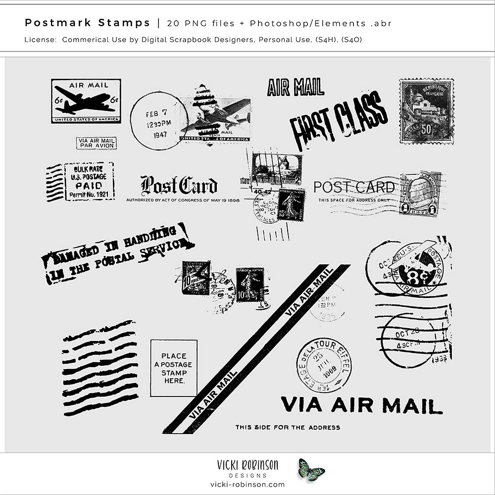 Postmark Brushes and Stamps 01