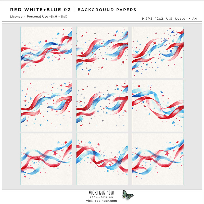 Red White + Blue 02 Papers