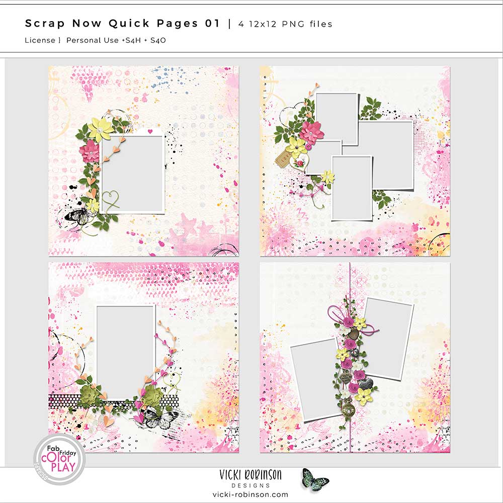 Scrap Now Quick Page Set 01