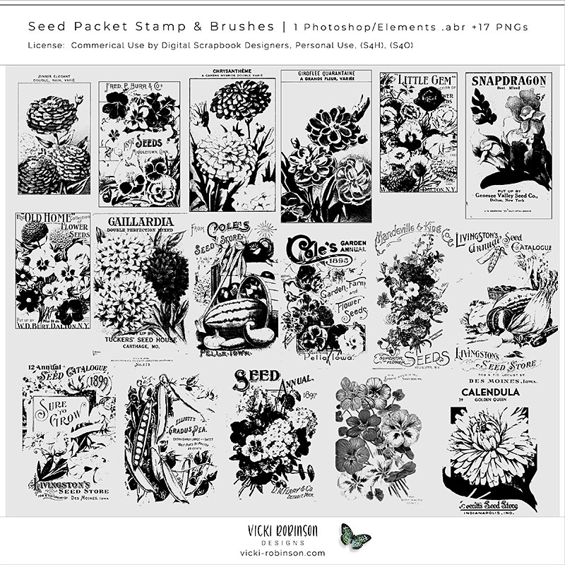 Seed Packet Stamps