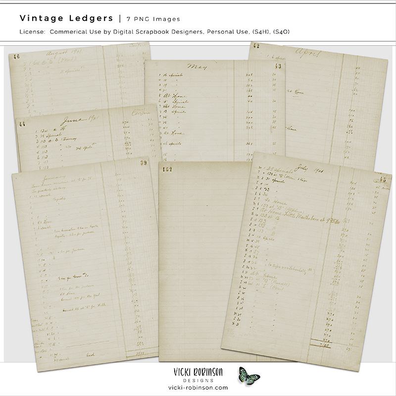 Vintage Ledgers