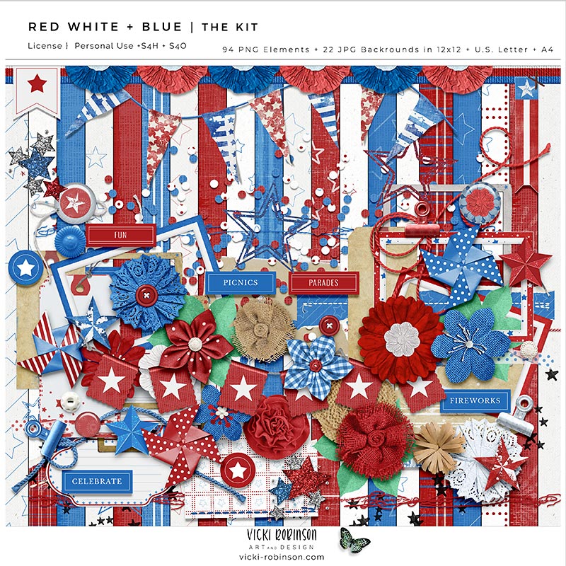 Red White and Blue Kit