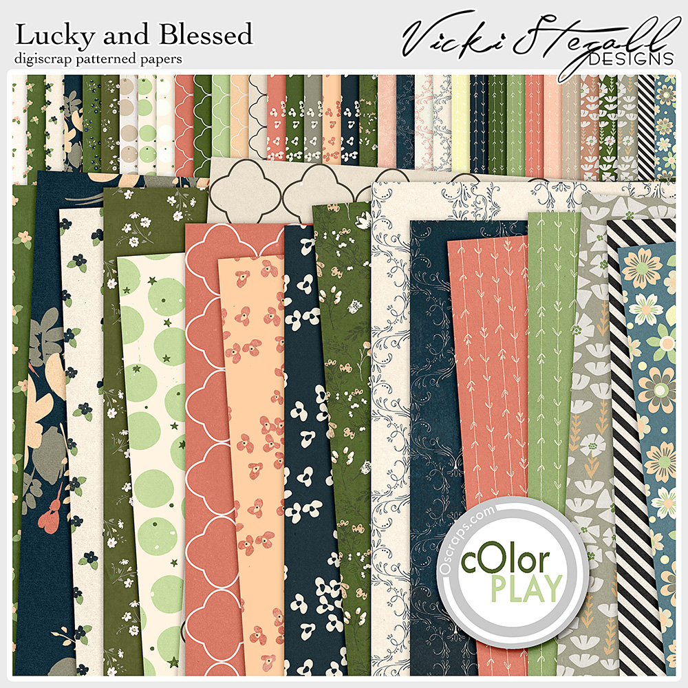 Lucky and Blessed Pattern Papers