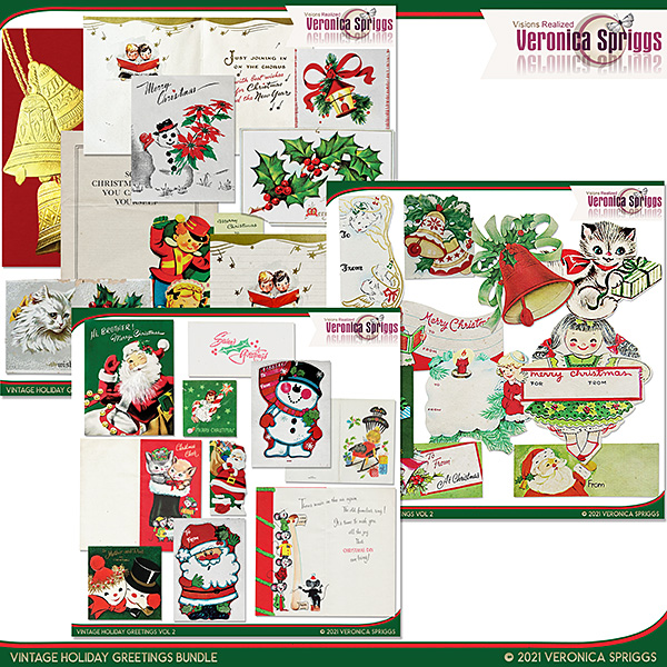 Vintage Holiday Greetings Bundle