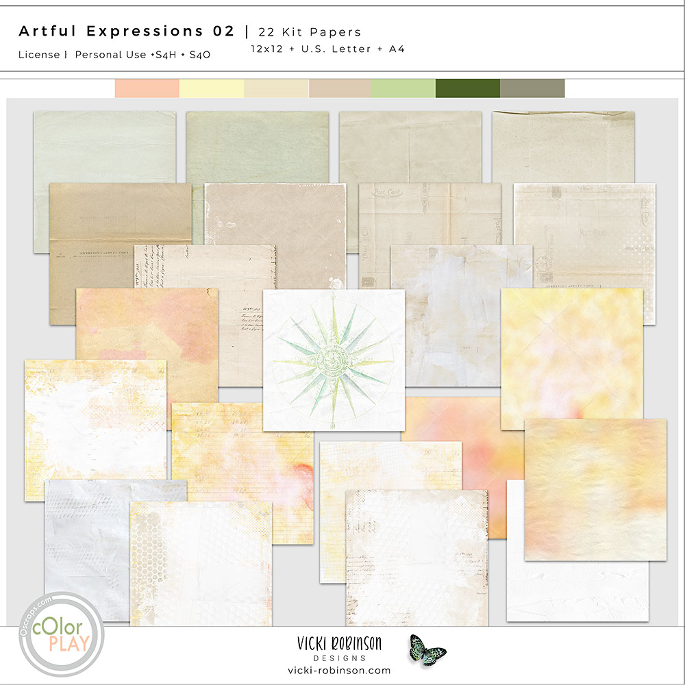 Artful Expressions 02 Kit Papers