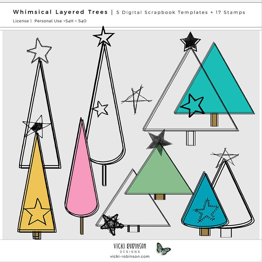 Whimsical Tree Templates