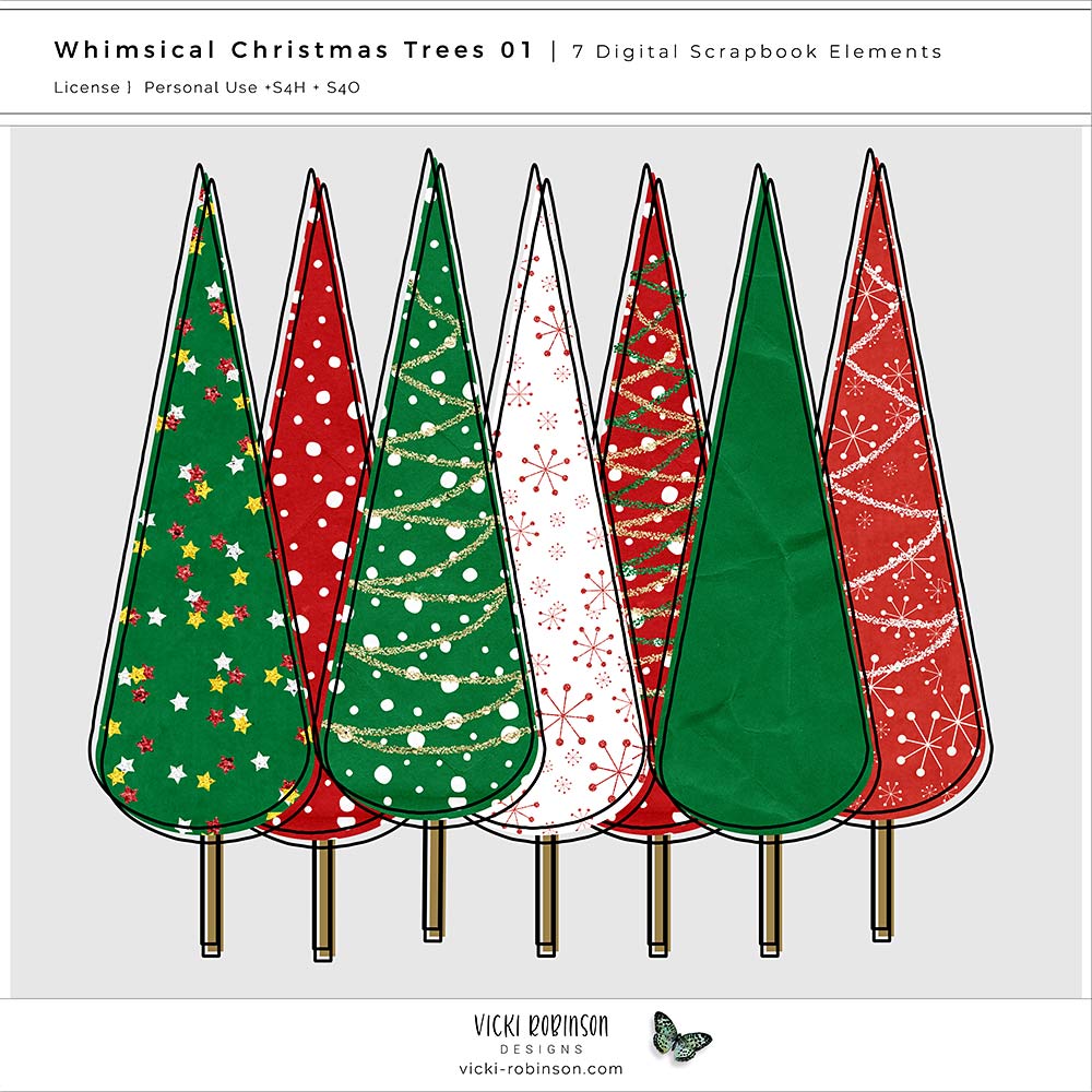 Whimsical Christmas Trees 01