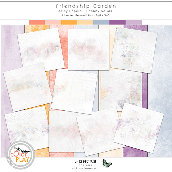 Friendship Garden Artsy Papers