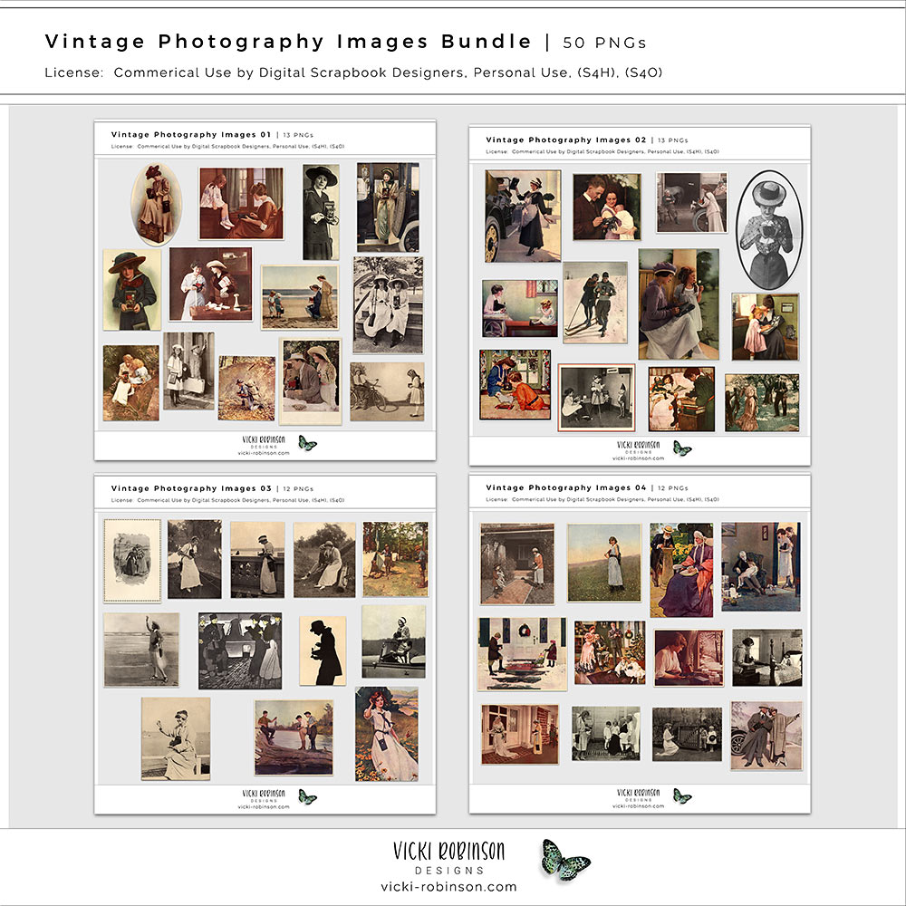 Vintage Photography Image Bundle