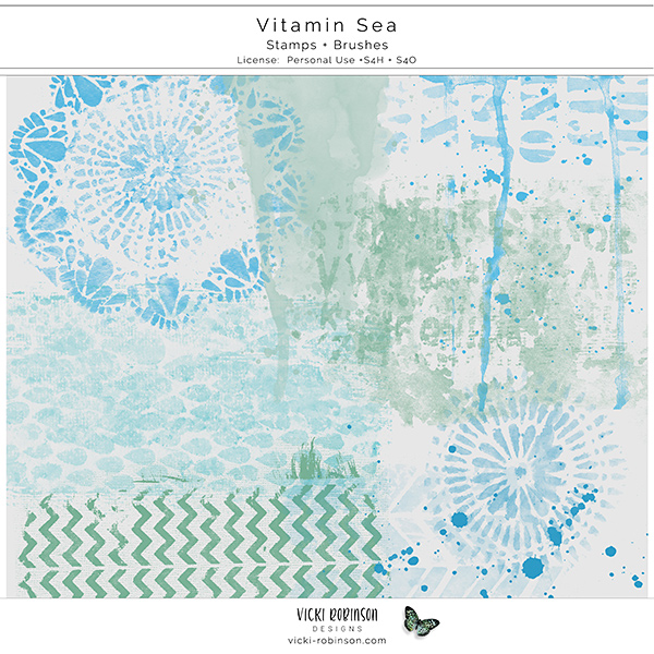 Vitamin Sea Stamps and Brushes