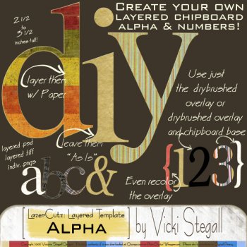 DIY Chipboard Alpha