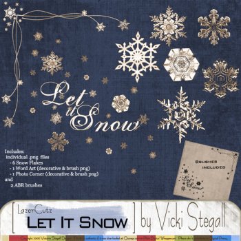 Let it Snow!!! :: LazerCutz & Brushes :: Chipboard