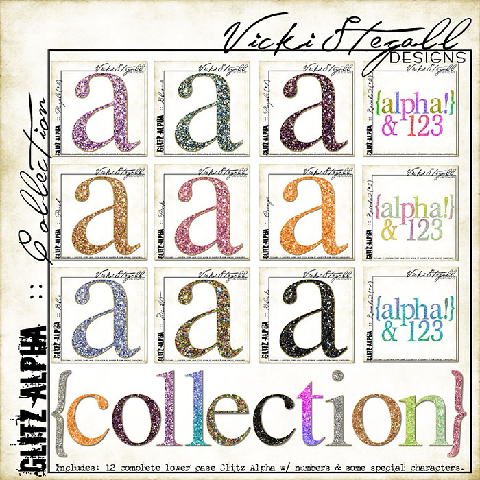 Glitz Alphabet Collection