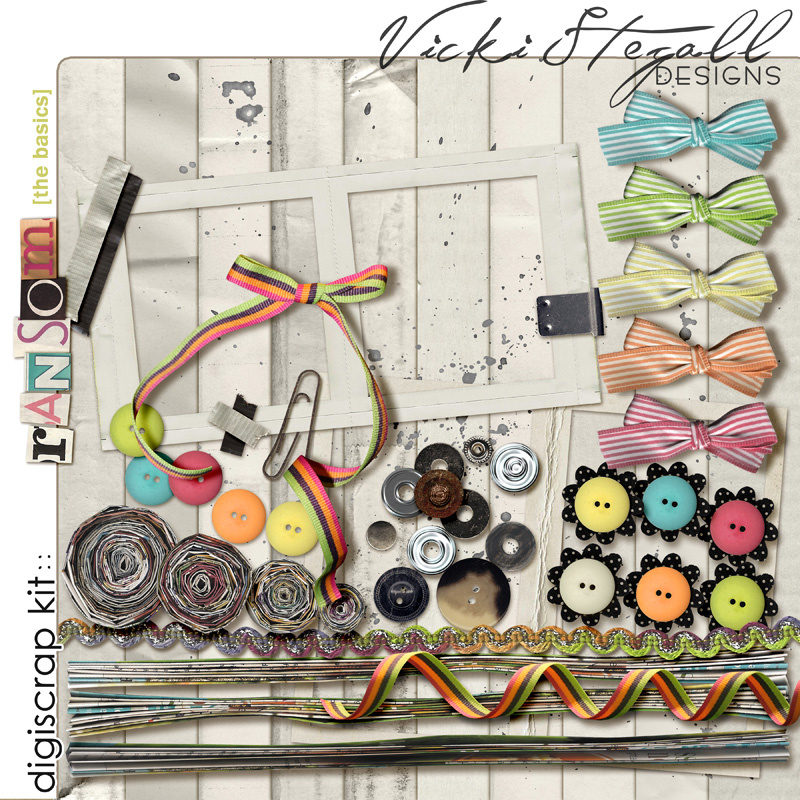 Ransom Digital Scrapbook kit - the Basics