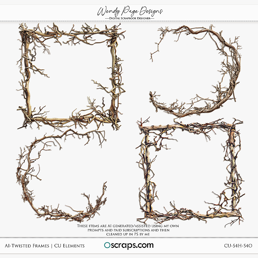 AI-TwistedFrames (CU) by Wendy Page Designs  