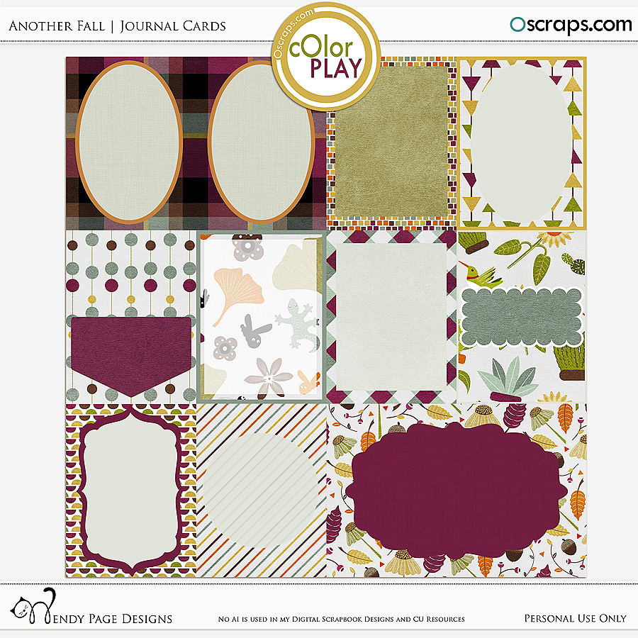 Another Fall Journal Cards by Wendy Page Designs   