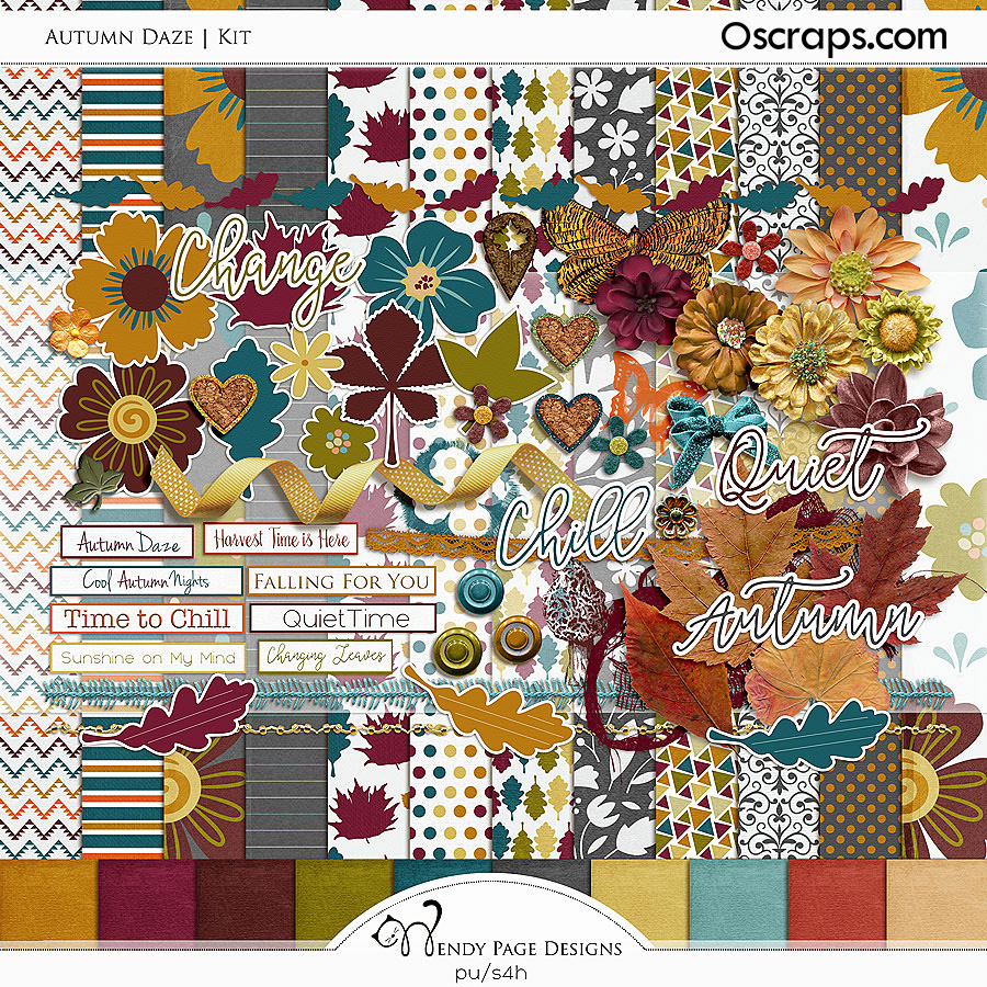 Autumn Daze Kit by Wendy Page Designs