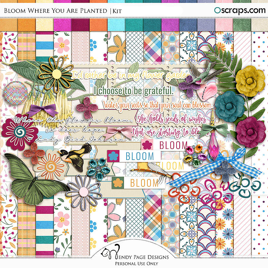 Bloom Where You Are Planted Kit by Wendy Page Designs  