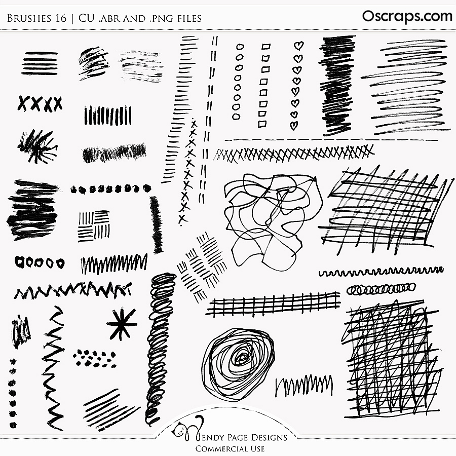 Brushes 16 (CU) by Wendy Page Designs