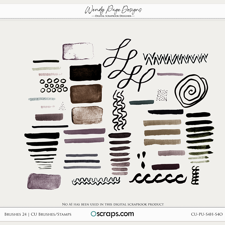 Brushes 24 (CU) by Wendy Page Designs   