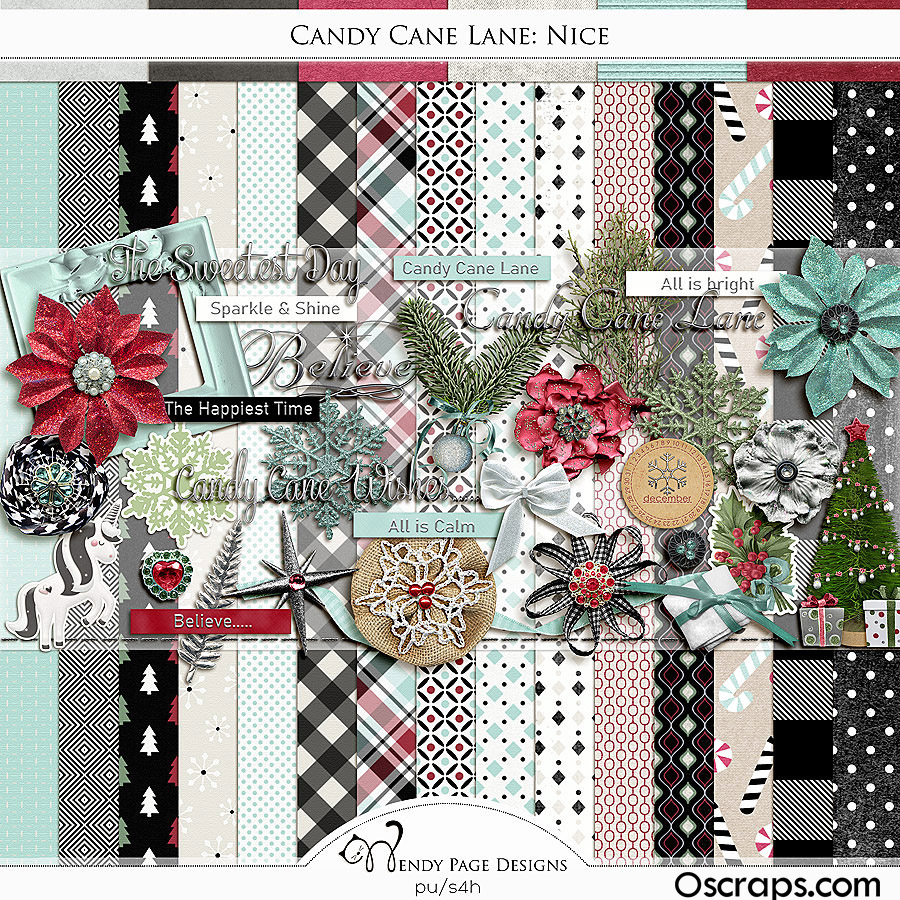 Candy Cane Lane Kit-Nice by Wendy Page Designs