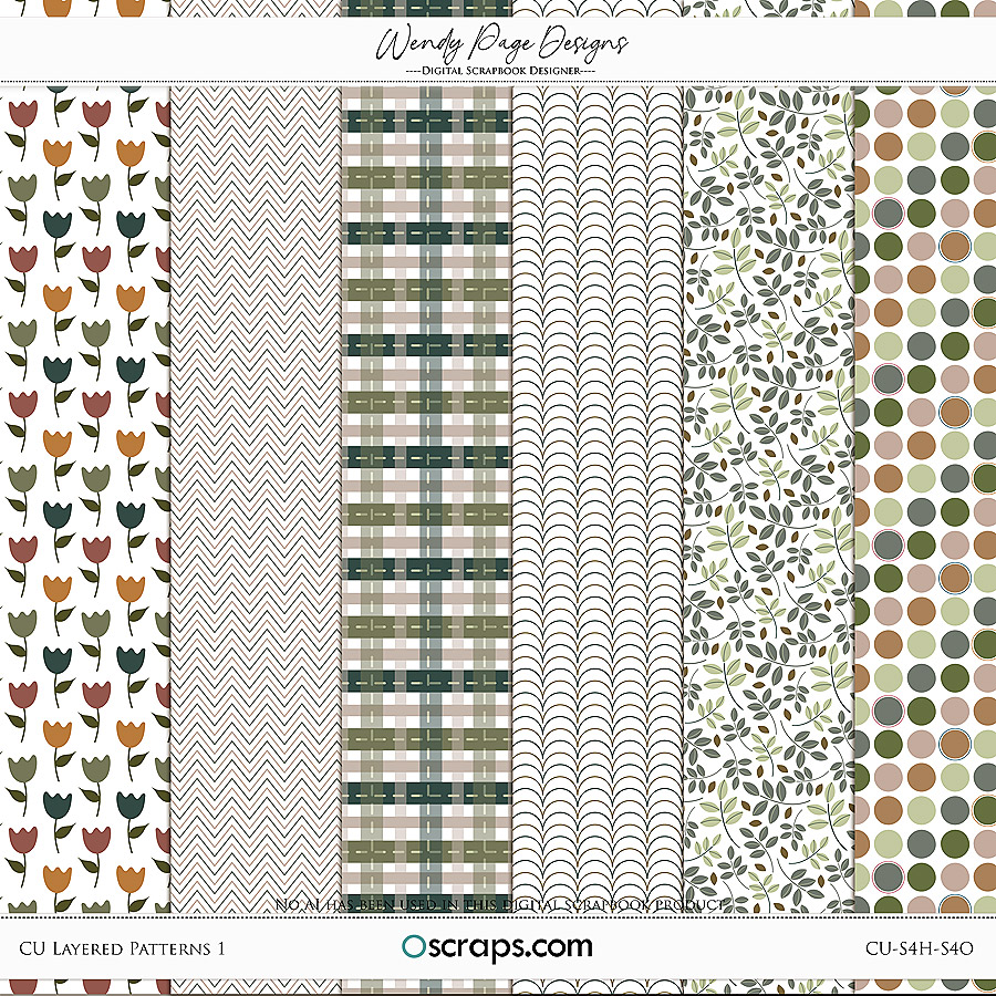 CU Layered Patterns 1 by Wendy Page Designs 