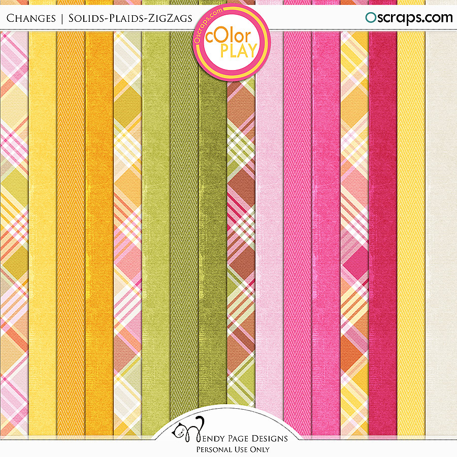 Changes Solids Plaids ZigZags by Wendy Page Designs 