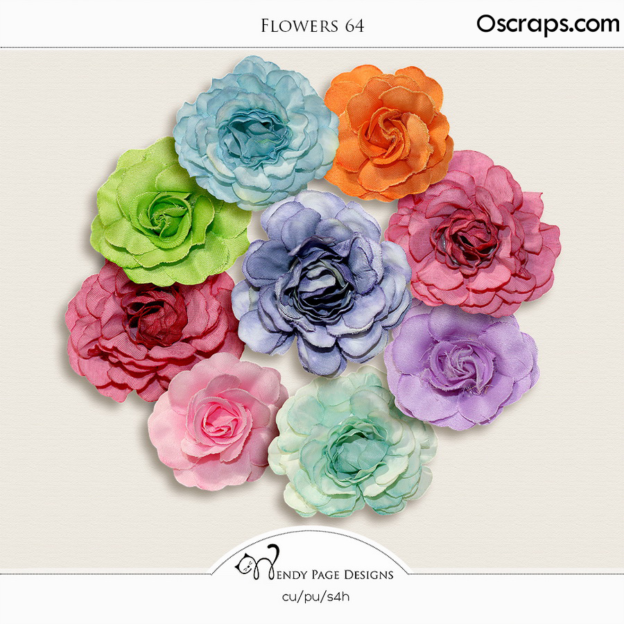 Flowers 64 (CU) by Wendy Page Designs