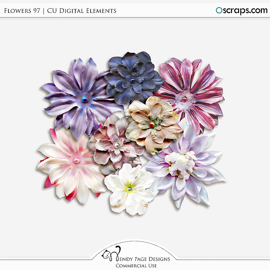 Flowers 97 (CU) by Wendy Page Designs 