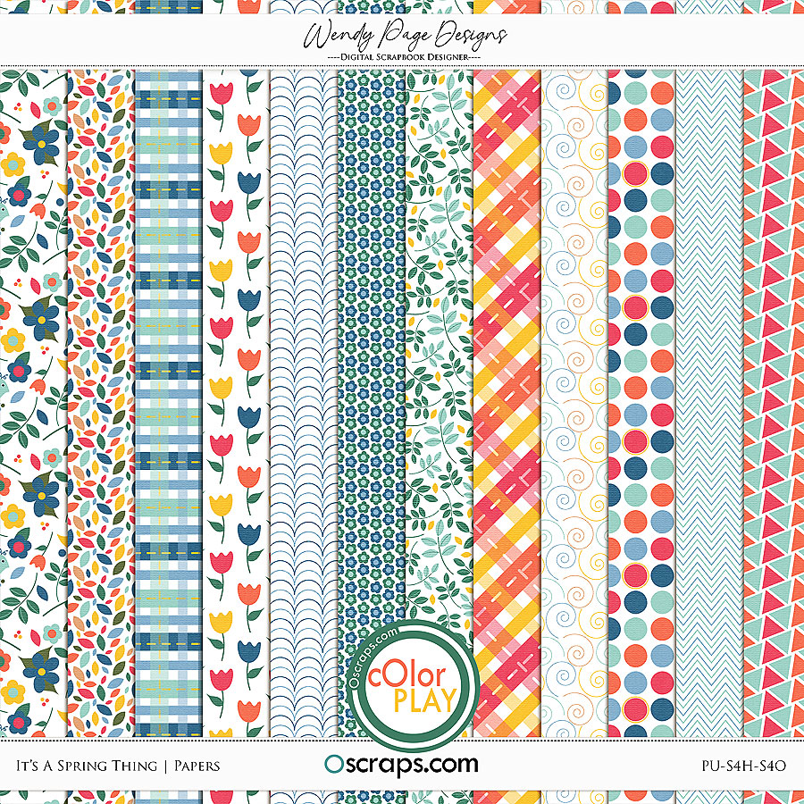 It's a Spring Thing Papers by Wendy Page Designs       
