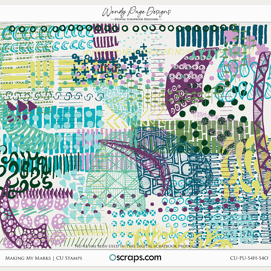 Making My Marks (CU) by Wendy Page Designs    