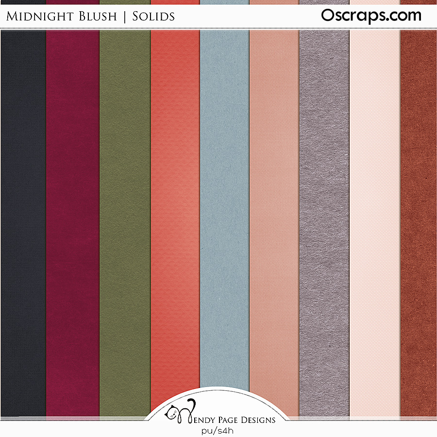 Midnight Blush Solids by Wendy Page Designs