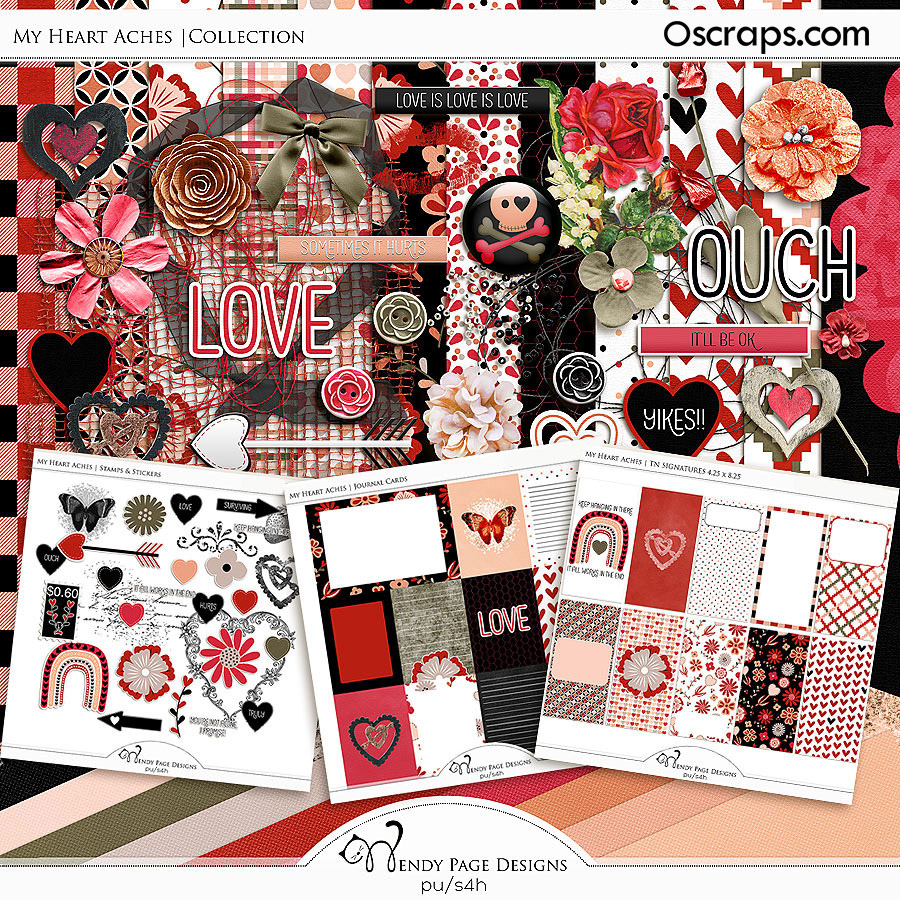 My Heart Aches Collection by Wendy Page Designs