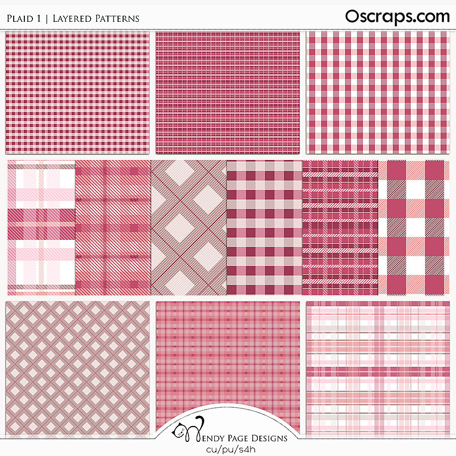 Plaid 1 (CU) by Wendy Page Designs