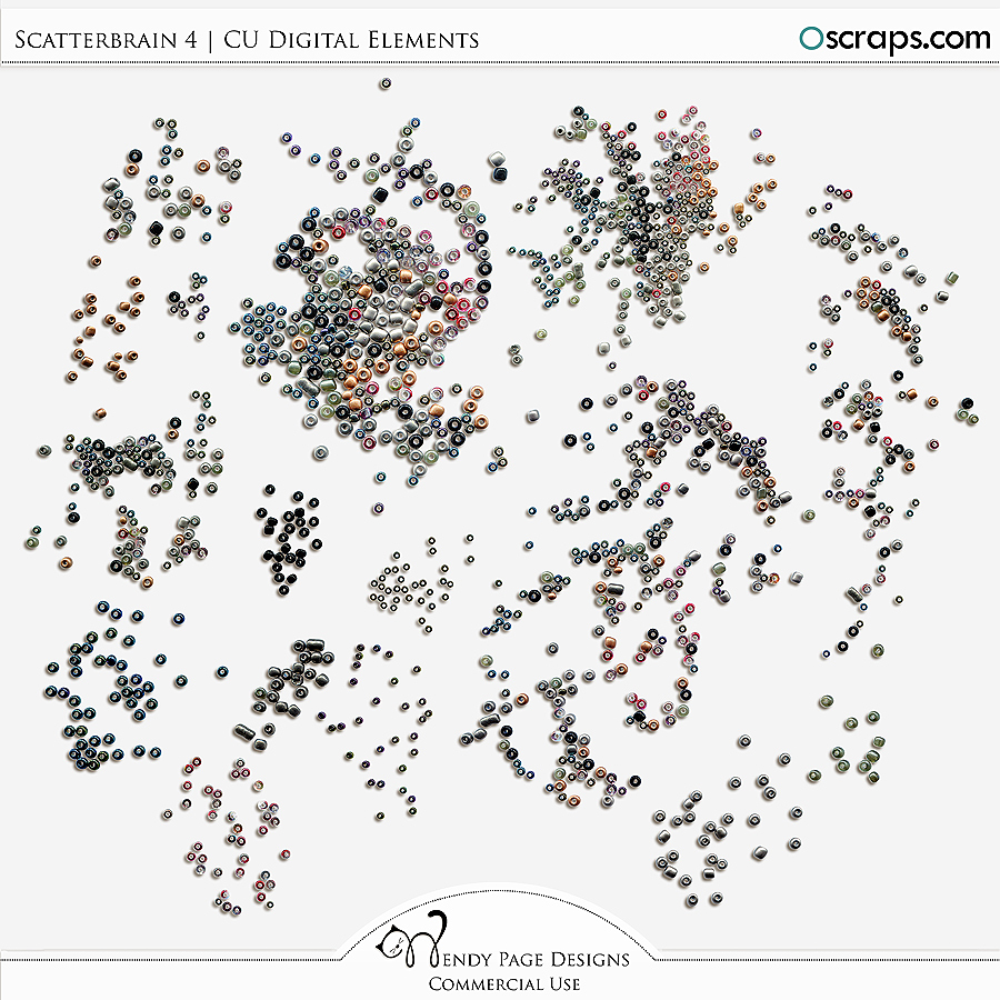 Scatterbrain 4 (CU) by Wendy Page Designs 