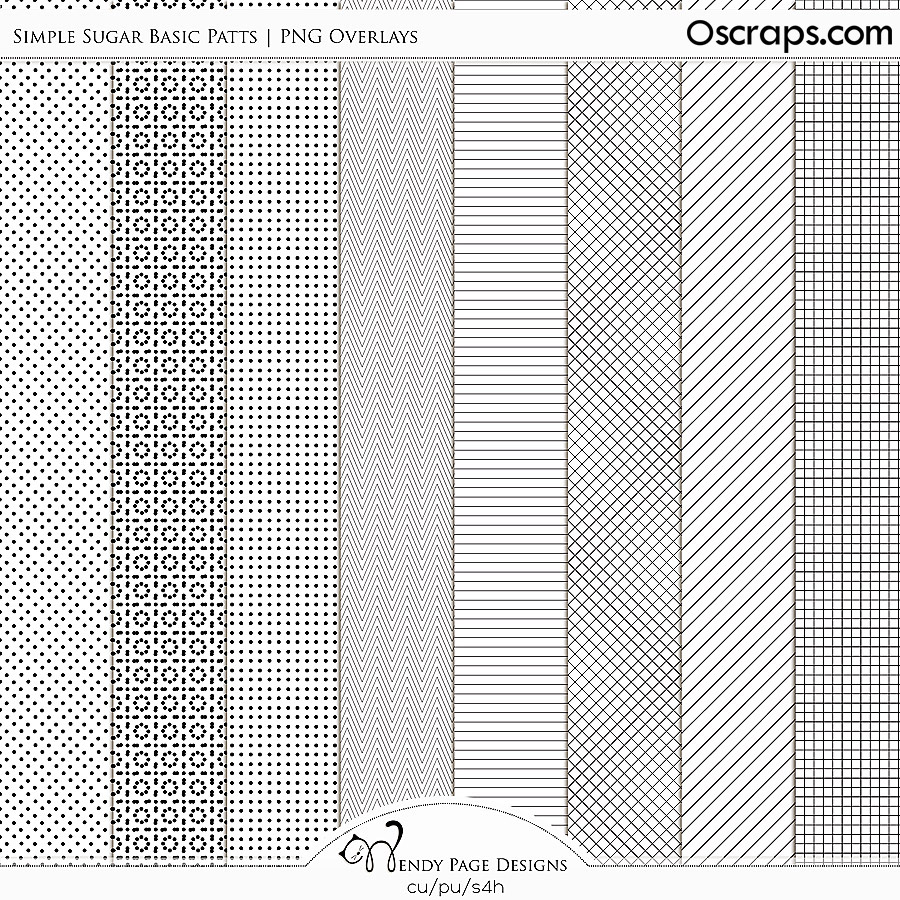 Simple Sugar Basic Patts (CU) by Wendy Page Designs