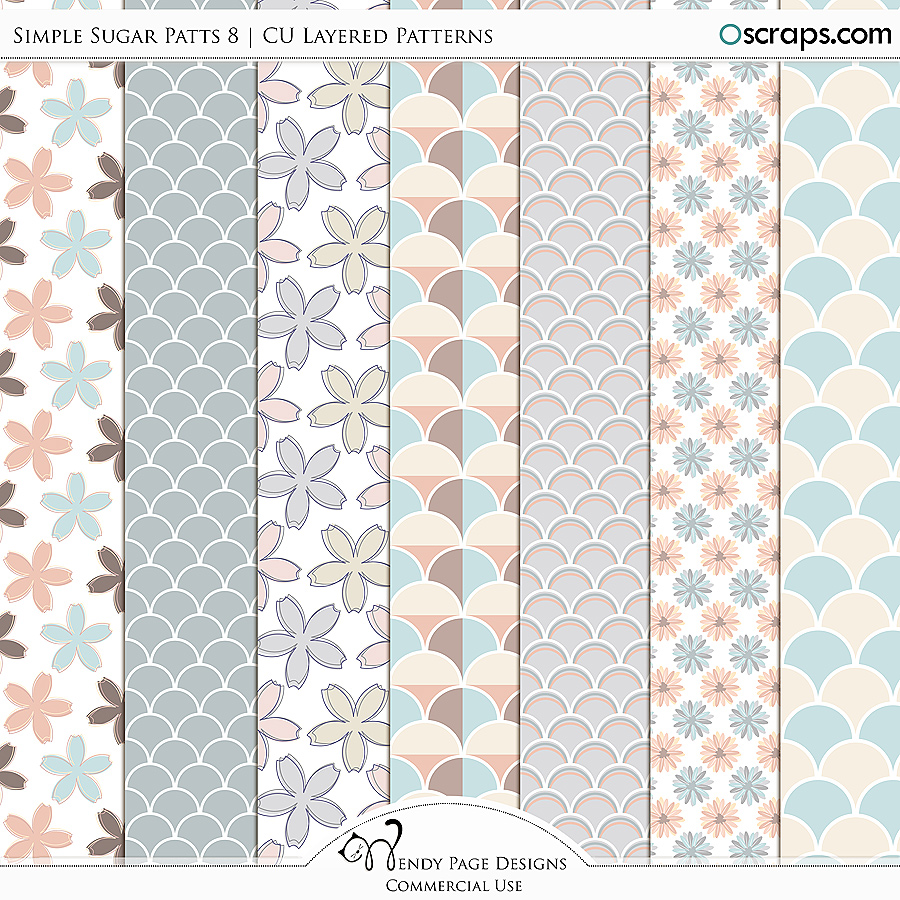 Simple Sugar Patts 8 (CU) by Wendy Page Designs 