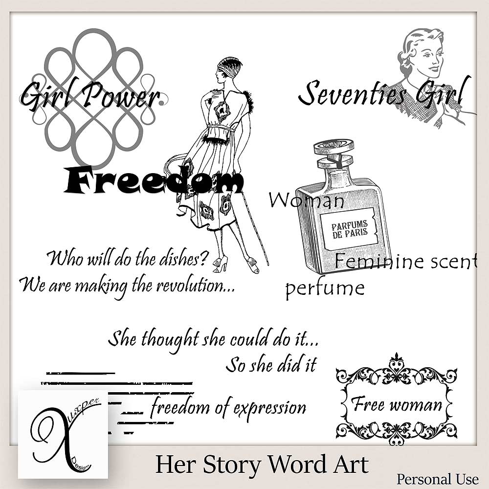 Her Story Word Art