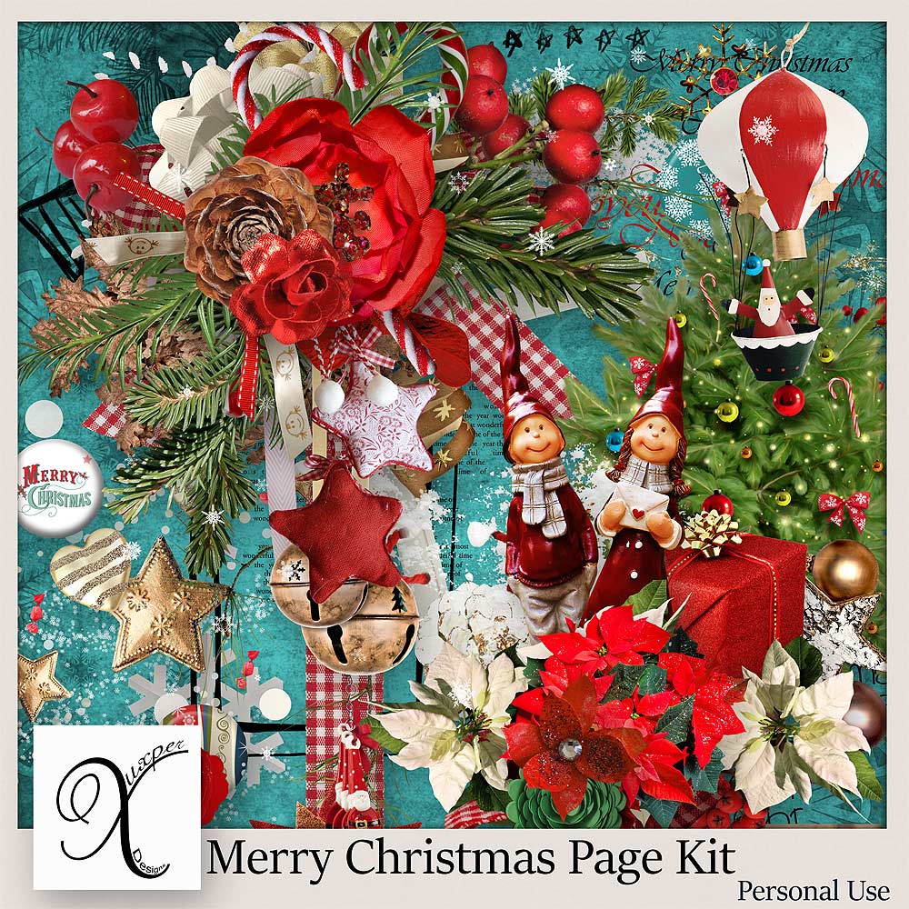 Digital Scrapbook Kit - Merry Christmas