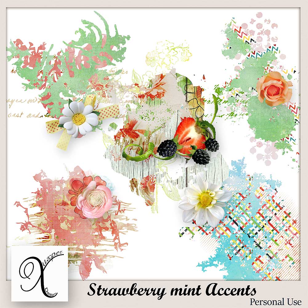 Strawberry Mint Accents